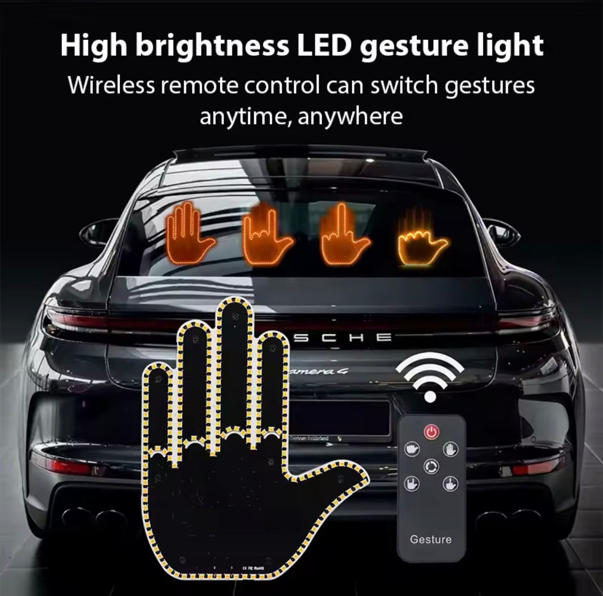 The GloWave™️- LED Hand Sign